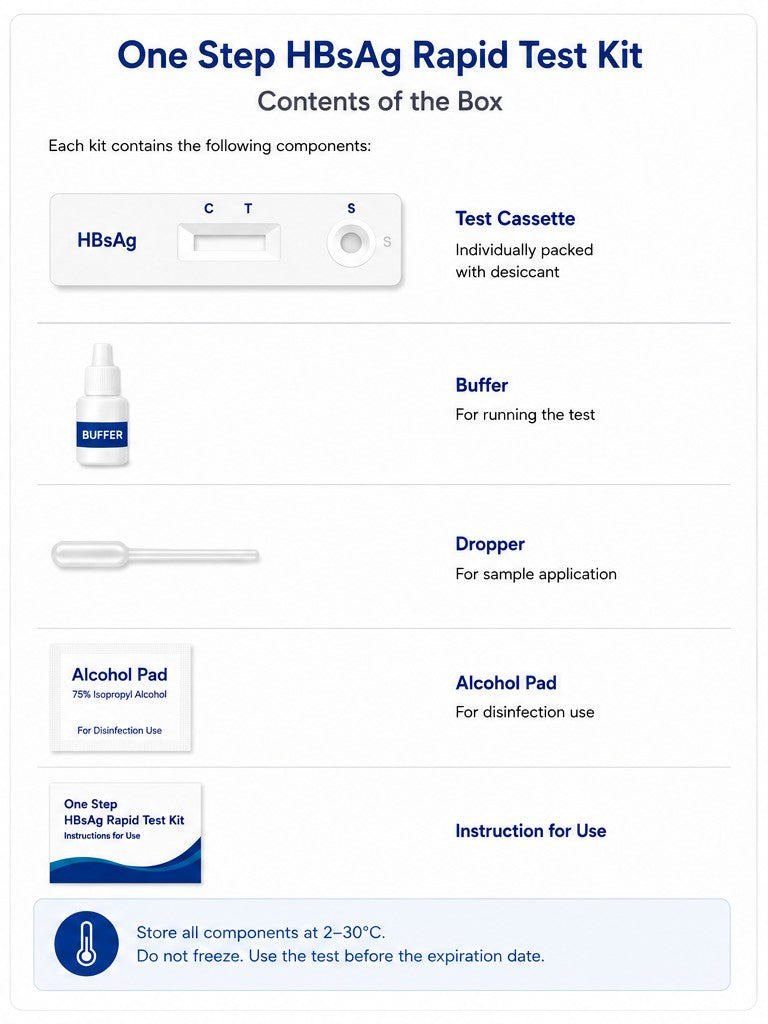 One Step HBsAg Rapid Test Kit